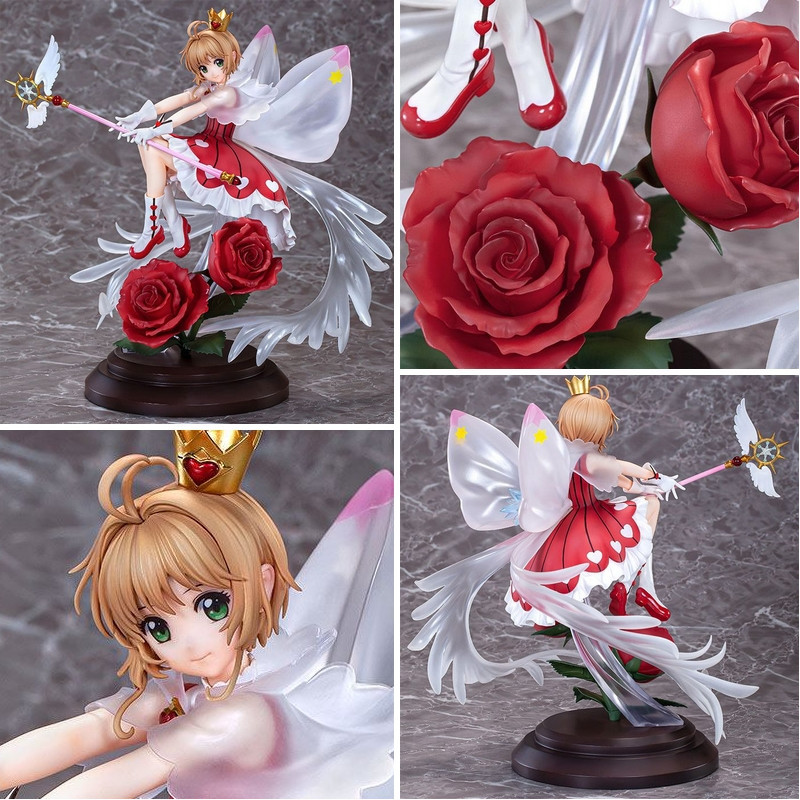 CARDCAPTOR SAKURA Statuette Sakura Kinomoto Rocket Beat Version Wing