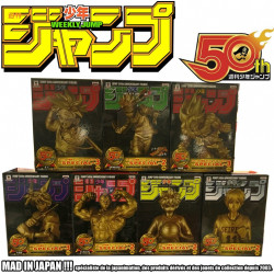  Shonen Jump 50th Anniversary Pack 7 Figurines Gold Banpresto