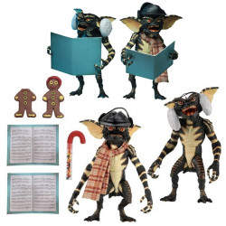 GREMLINS Pack 2 Figurines Christmas Carol Winter Scene Neca