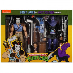 TORTUES NINJA Pack Figurines Casey Jones & Foot Soldier Série 3 Neca