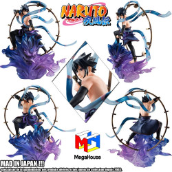  NARUTO SHIPPUDEN statue Sasuke Uchiha Raijin Megahouse G.E.M. remix