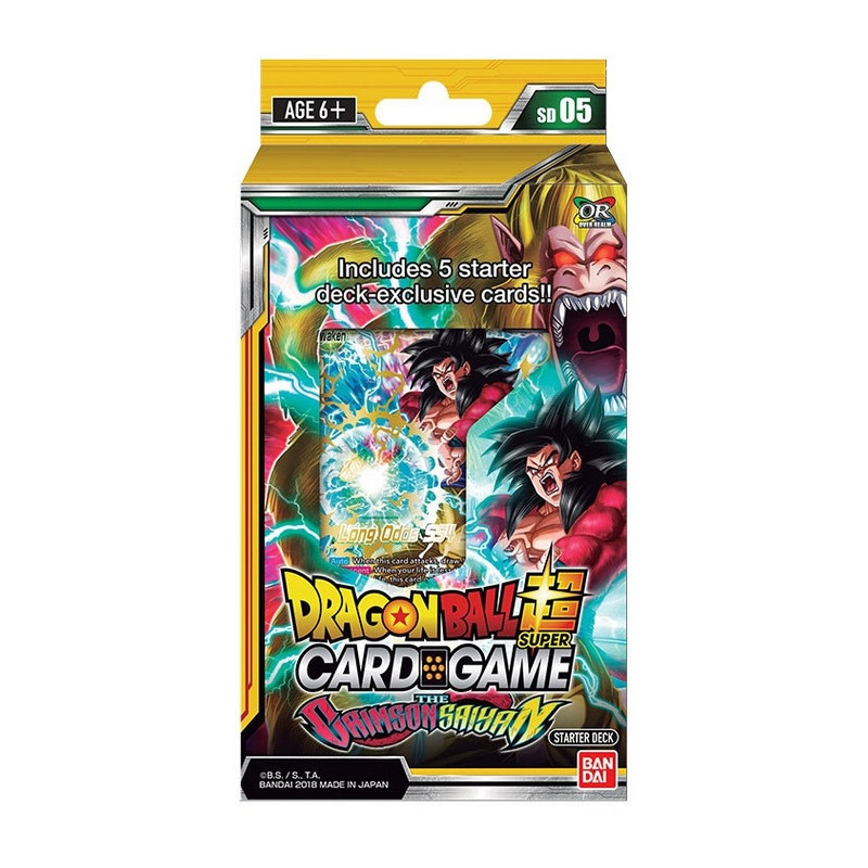 DRAGON BALL SUPER CARD GAME Starter 5 The Crimson Saiyan Bandai