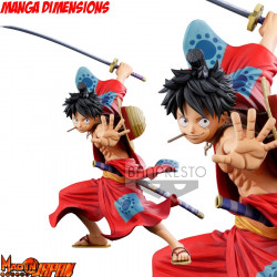  ONE PIECE Figurine BWFC 3 Luffy D. Monkey SMSP Manga Dimensions Banpresto