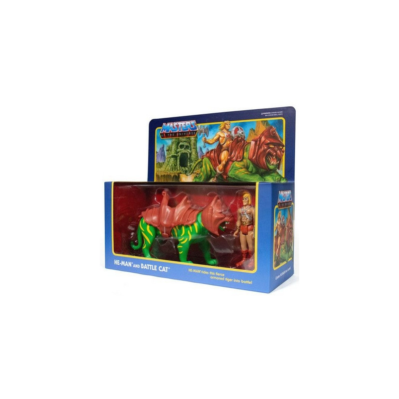 MAITRES DE L'UNIVERS Coffret He-Man & Battlecat ReAction Super7