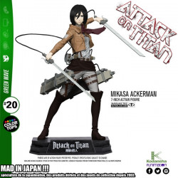  L'ATTAQUE DES TITANS figurine Mikasa Ackerman Color Tops McFarlane