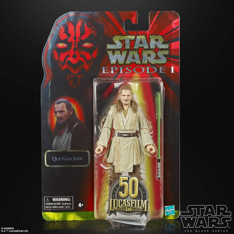 STAR WARS Figurine Qui-Gon Jinn Black Series Lucasfilm 50th Anniversary Hasbro