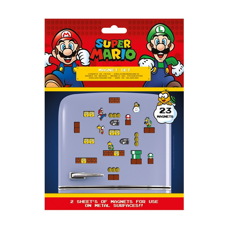 SUPER MARIO Magnet set Frigo Pyramid