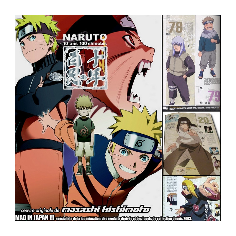 NARUTO art book 10 ans 100 Shinobis