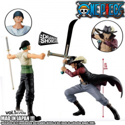 ONE PIECE figurines Zoro & Mihawk Dramatic Showcase Banpresto