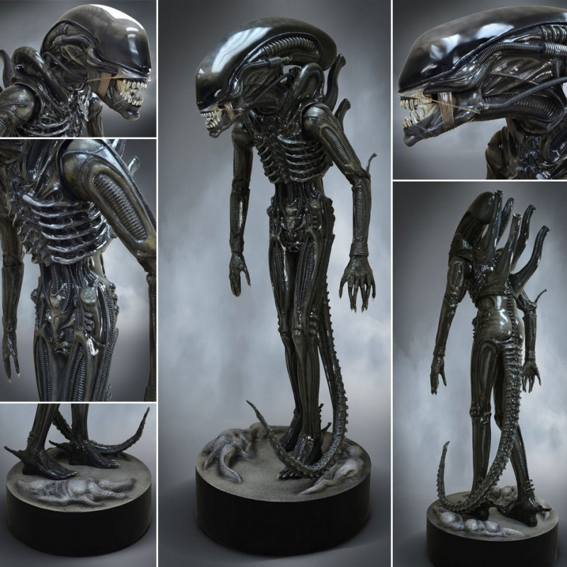 ALIEN Statue Life-Size Alien Big Chap Hollywood Collectibles