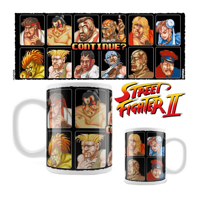 STREET FIGHTER 2 mug Continue Gataka