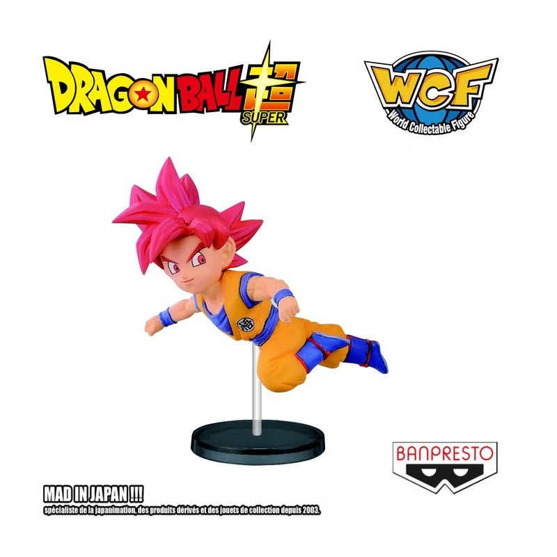 DRAGON BALL SUPER figurine Son Goku SS God WCF Banpresto