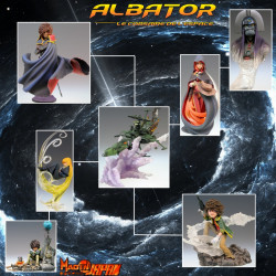  ALBATOR Collection 8 Figurines Adieu Galaxy Express 999 Medicos