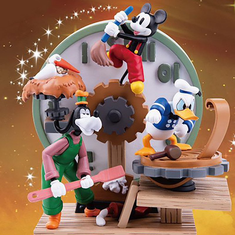 MICKEY MOUSE Diorama D-Stage Clock Cleaners Beast Kingdom