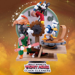  MICKEY MOUSE Diorama D-Stage Clock Cleaners Beast Kingdom