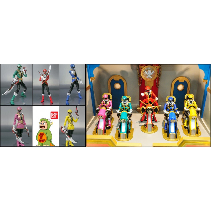 GOKAIGER Pack 5 figurines articulées + 5 postes de pilotage S.H. Figuarts Bandai (Tamashii Nation)