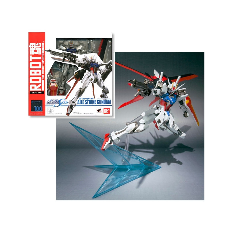 GUNDAM Figurine Robot Spirits 100 GAT-X105+AQME-X01 Aile Strike Gundam