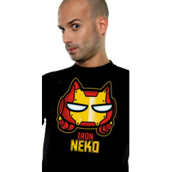 IRON MAN T-Shirt Iron Neko