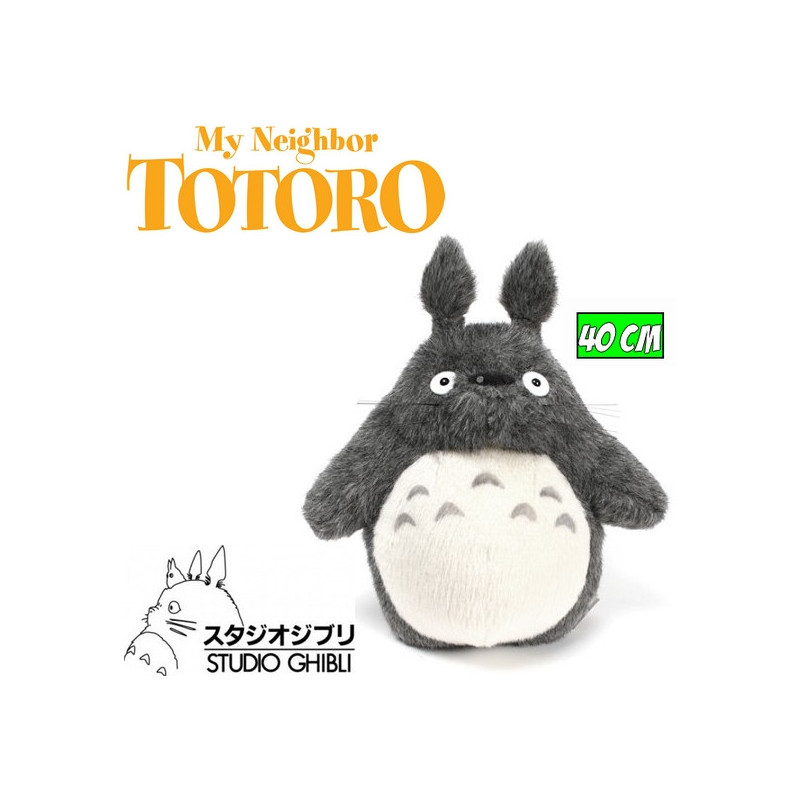 MON VOISIN TOTORO peluche officielle Totoro gris foncé - 40 cm