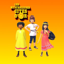 LES MYSTERIEUSES CITES D'OR Pack de 3 statues Esteban Tao et Zia