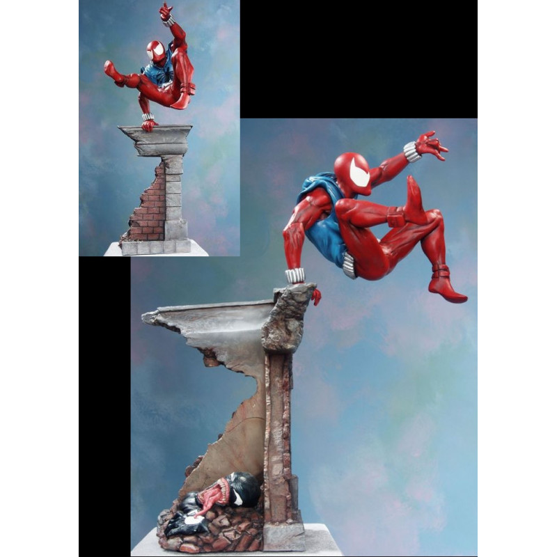 絶版品】☆ Bowen Designs Spiderman Statue（SCARLET Version 