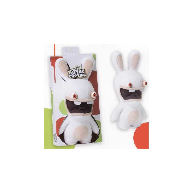 LES LAPINS CRETINS peluche 28 cm