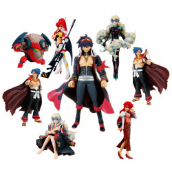 GURREN LAGANN Pack de 8 figurines Super Modeling Soul" Bandai"