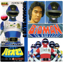 BIOMAN figurine articulée Force Bleue (Blue 3) Bandai GC-11 en boîte