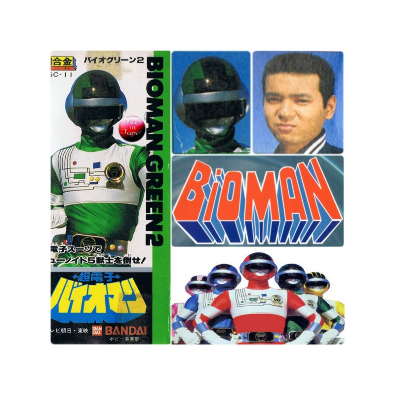 BIOMAN figurine articulée Force Verte (Green 2) Bandai GC-11 en boîte