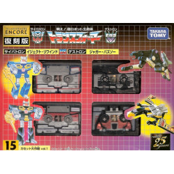 TRANSFORMERS Encore 15 réedition vintage Cassette Big Mission 1 (Set de 4)