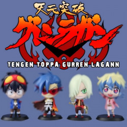 GURREN LAGANN Set de 4 figurines SD Banpresto Ichiban Kuji