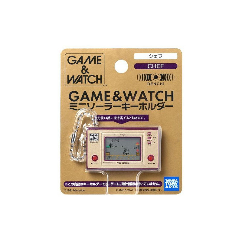 GAME & WATCH Porte-Clés solaire Chef