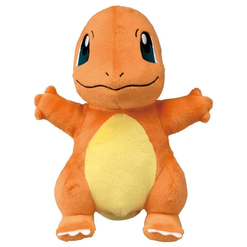 Peluche Pokémon Salamèche qui dort 40 cm Bandai : King Jouet