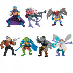 TORTUES NINJA Pack 7 Figurines Classic Mutant Wave 2 Playmates