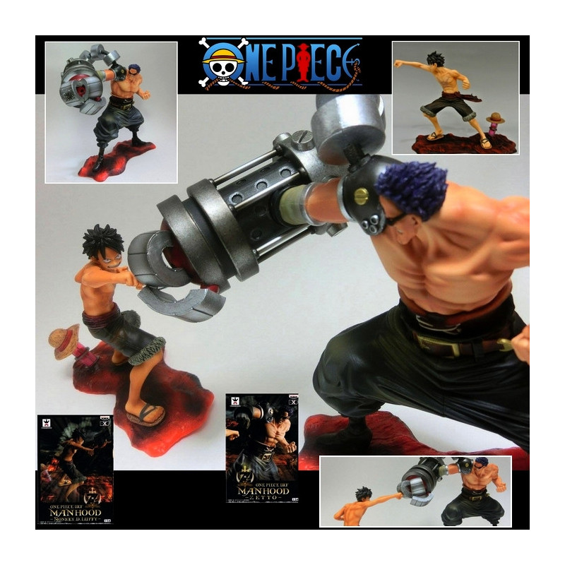 ONE PIECE Figurines DXF Manhood Zetto & Luffy Banpresto