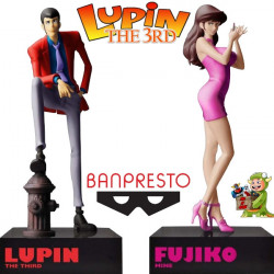 LUPIN THE THIRD figurines Lupin & Fujiko Mine Banpresto