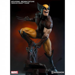 MARVEL Statue Wolverine Brown Premium Format Sideshow Collectibles