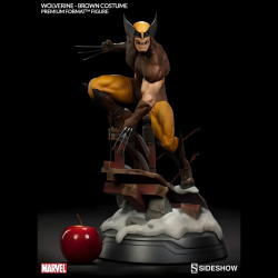 MARVEL Statue Wolverine Brown Premium Format Sideshow Collectibles