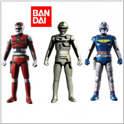 SPACE SHERIFF GAVAN SHARIVAN & SHAIDER Figurines Soft Vinyl