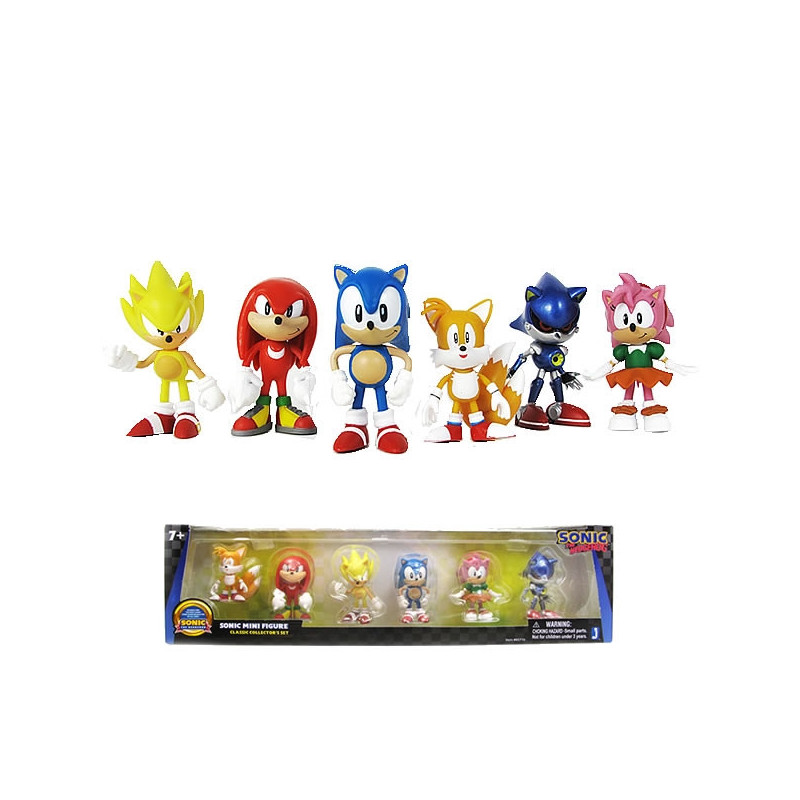 Sonic Pack de 6 Figurines PVC Jazwares