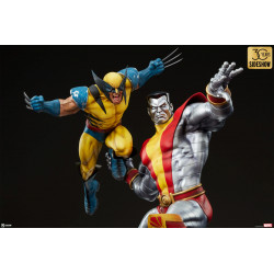 Statue Fastball Special Colossus and Wolverine Premium Format Figure Sideshow Marvel