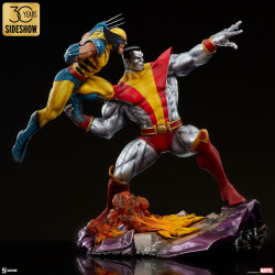 Statue Fastball Special Colossus and Wolverine Premium Format Figure Sideshow Marvel