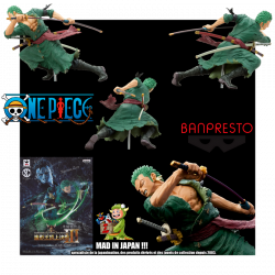 ONE PIECE Figurine Zoro Roronoa Scultures III Banpresto