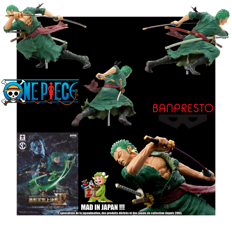 ONE PIECE Figurine Zoro Roronoa Scultures III Banpresto