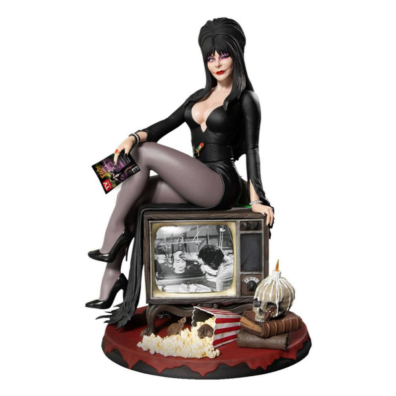 ELVIRA Mistress of the Dark Statue Static Six 1/6ème Mezco