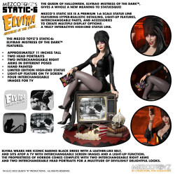 ELVIRA Mistress of the Dark Statue Static Six 1/6ème Mezco