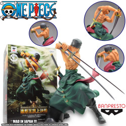 ONE PIECE Figurine Zoro Roronoa Scultures Big Banpresto