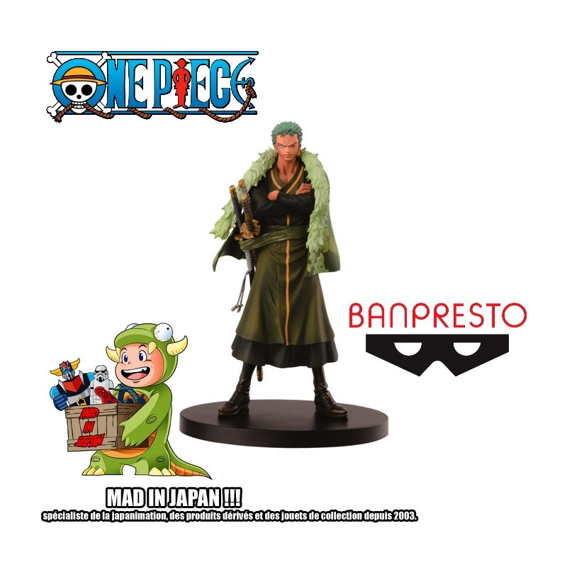 ONE PIECE Figurine Banpresto Zoro Grandline Men Banpresto 15ème anniversaire