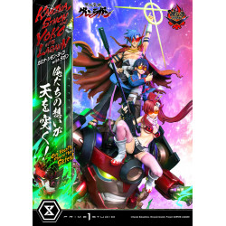 Statue Kamina, Simon & Yoko with Lagann Deluxe Bonus Version Prime 1 Studio Gurren Lagann