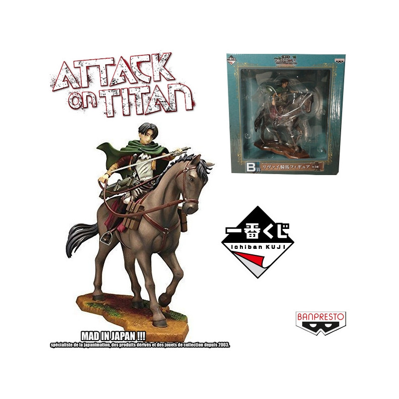 L'ATTAQUE DES TITANS figurine Caporal Levi Ichiban Kuji Banpresto